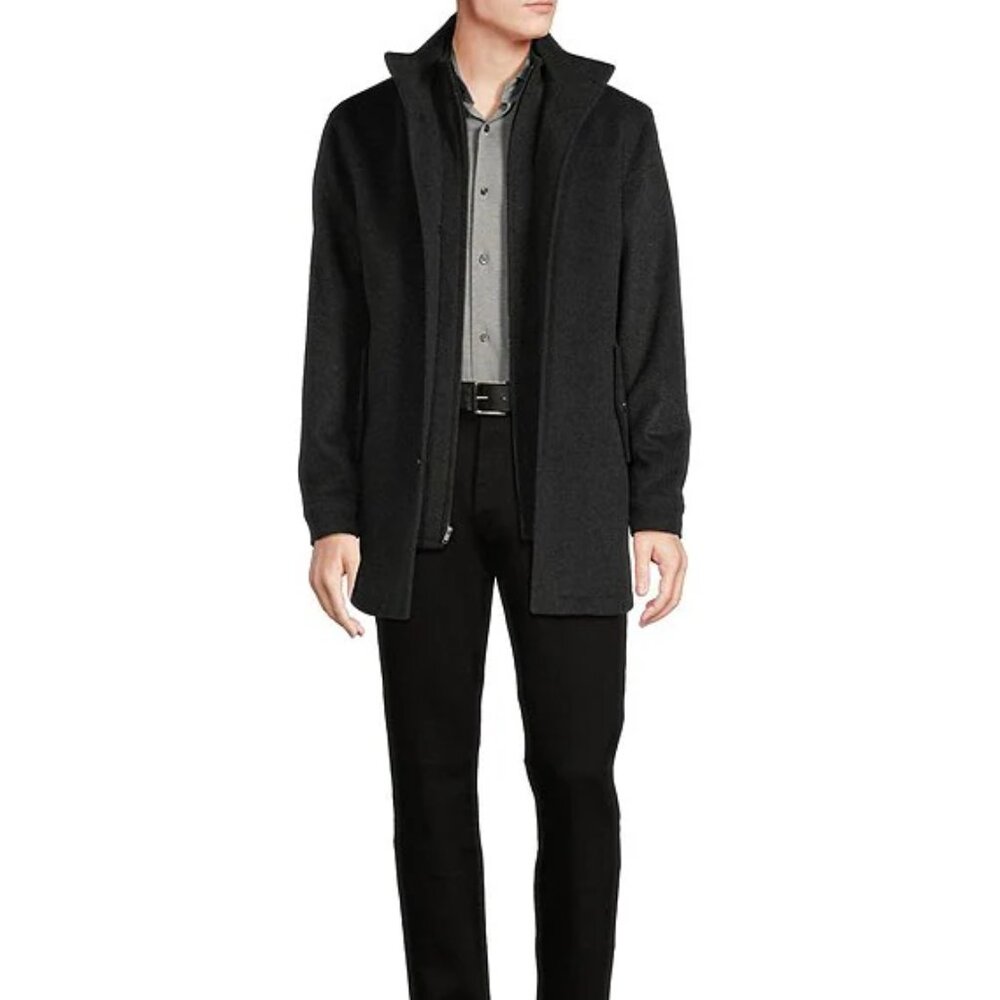 🧥NWOT🧥 Daniel Cremieux Signature Label Loro Piana Bib Wool Coat, M
